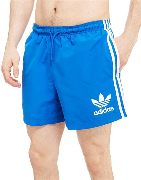 Adidas Originals Synthetic Cali Swimshorts In Blue For Men Lyst