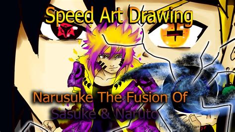 Narusuke Uchimaki The Fusion Of Naruto And Sasuke Speed Art Drawing