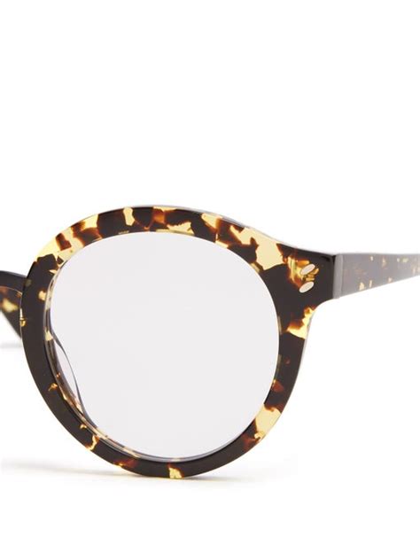 Round Frame Acetate Glasses Stella Mccartney Matchesfashion Us