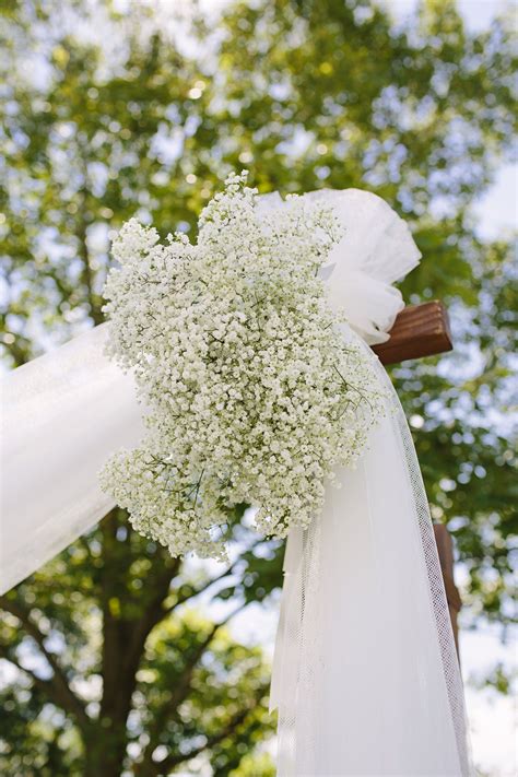 All the flowers used in this diy wedding arbor are from fiftyflowers.com. Brooke Courtney Photography | Babys breath wedding ...