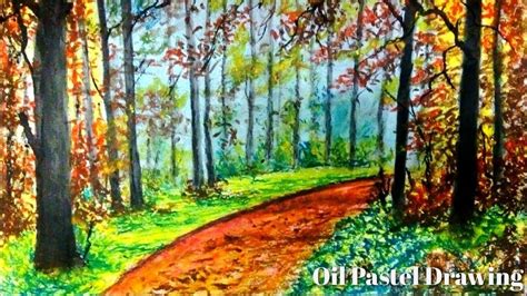 Easy Drawing How To Draw Save Forest Drawing Autumn Forest Scenery