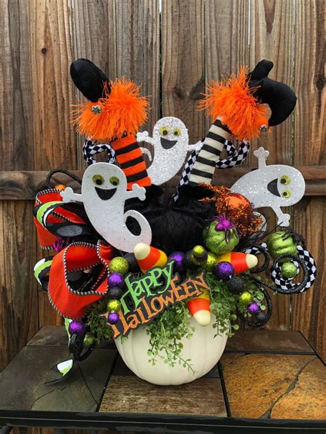 Halloween Centerpiece Halloween Table Centerpiece Halloween Etsy