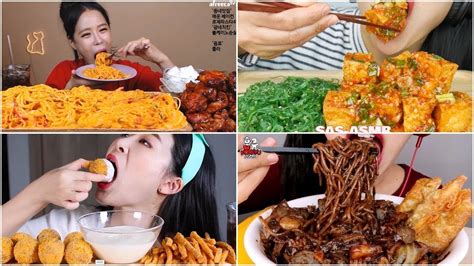 Part 5 Mukbang Compilation Asmr Eating Sound Eating Show Youtube
