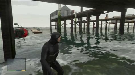 Grand Theft Auto V How To Scuba Dive With The Wet Suit Youtube