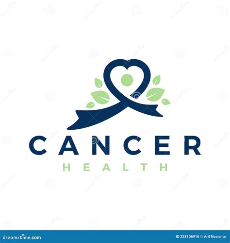 Natural Cancer Treatment Illustration Logo Stock Vector Illustration