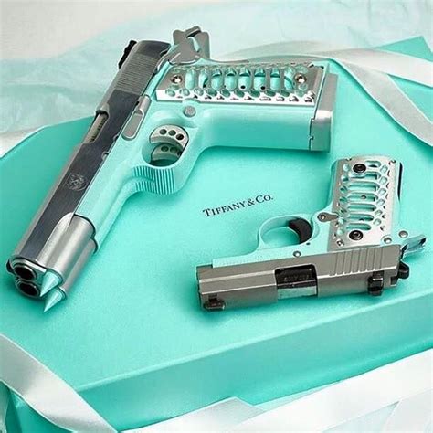 sig p238 and double barrel 1911 in tiffany blue tag your ladies weapons guns guns and ammo