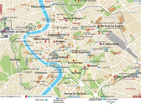 Mapa Roma Mapa De Roma Roma Hoteles En Roma
