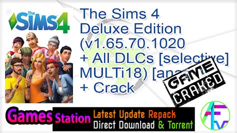 The sims 4 anadius repack. The Sims 4 Deluxe Edition (v1.65.70.1020 + All DLCs selectable!, MULTi18) anadius + Crack ...