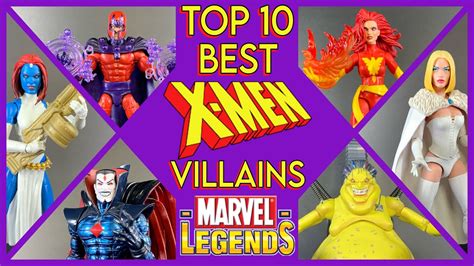Top 10 Best Marvel Legends X Men Villains Action Figures Youtube