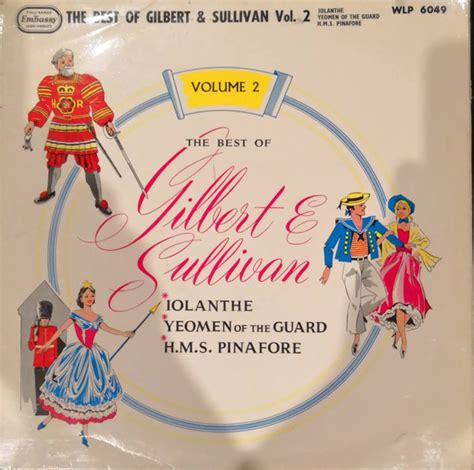Gilbert And Sullivan The Linden Singers With Orchestra The Best Of Gilbert And Sullivan Volume
