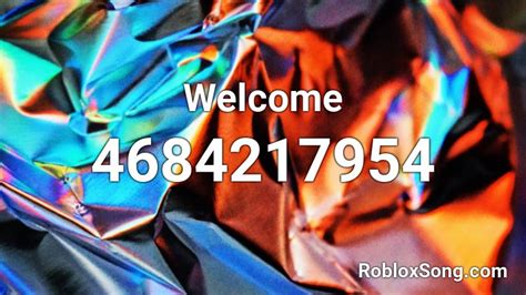 Welcome Roblox Id Roblox Music Codes