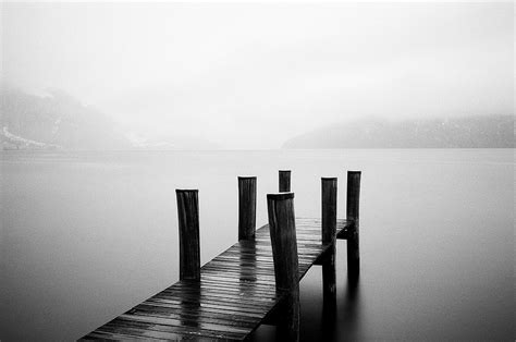 Black Wooden Dock Photography During Daylight Weggis Ilford Hd