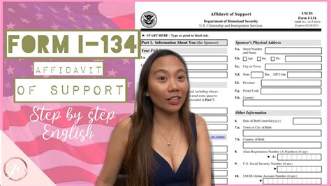 K1 Visa 2020 How To Fill Out Affidavit Of Support Form I 134