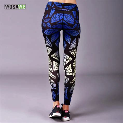 Buy Wosawe Printing Yoga Pants Womens Slim Compression