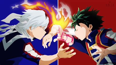 My Hero Academia Todoroki And Deku 2228578 Hd Wallpaper