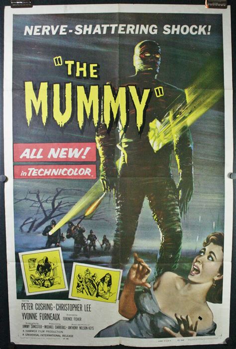 THE MUMMY Original Vintage Hammer Horror Movie Poster Original
