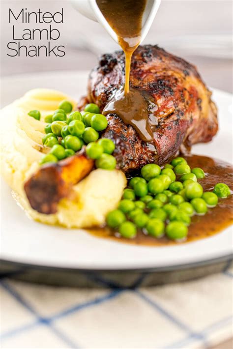 Serve with the potatoes and the mint sauce. Minted Lamb Shanks Perfectly Oven Braised with Gravy | Krumpli