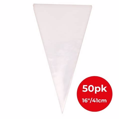 50pk 1641cm Clear Disposable Piping Bags I Love This Shop