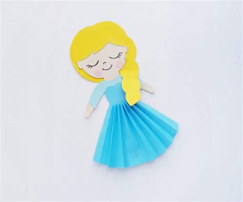 Queen Elsa Frozen Craft For Kids With Printable Template