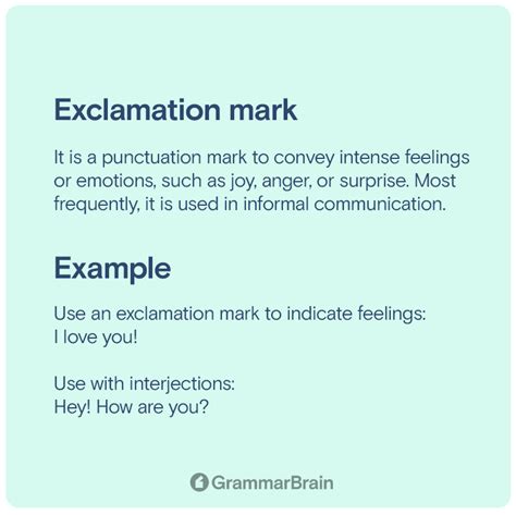 Understanding The Exclamation Mark Definition Rules Examples