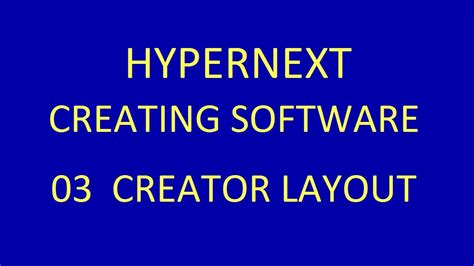 03 Hypernext Creator Layout Youtube