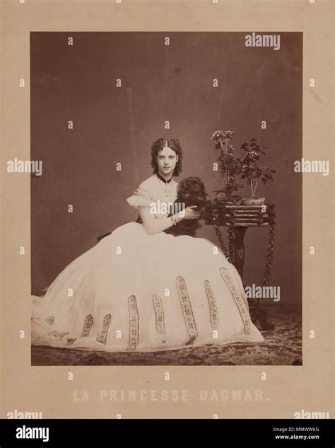 Русский Портрет принцессы Дагмар Датской будущей императрицы Марии Федоровны 1864 г inglés