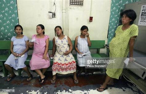 Pregnant Filipino Wait To Be Admitted In The Emergency Room At The
