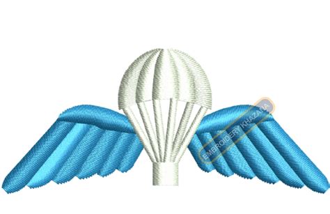Embroidery Design British Airborne Wings Instant Download