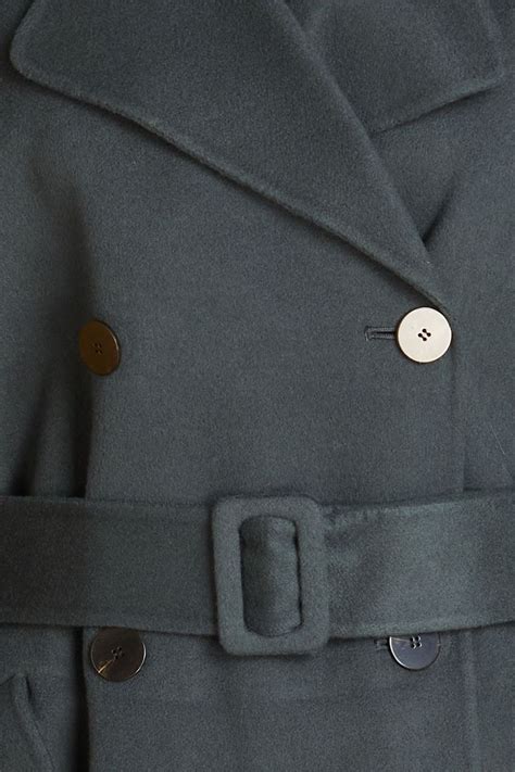 THEORY Double Breasted Wool And Cashmere Blend Felt Coat THE OUTNET
