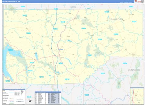 Maps Of Crawford County Pennsylvania