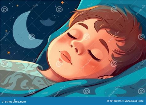 Vector Illustration Of Kid Sleeping And Waking Up Stock Vector