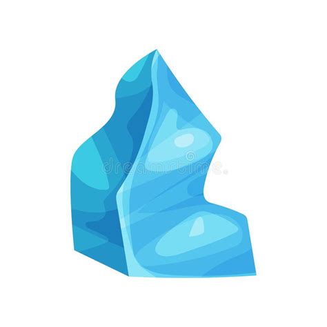 Icy Cliff Iceberg Vector Illustration Stock Vector Illustration Of