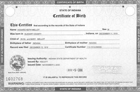 Birth Certificate Templates Excel Pdf Formats