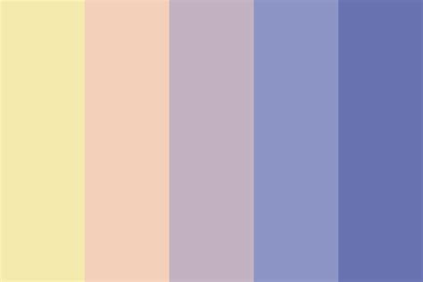 Yellow To Blue Gradient Color Palette