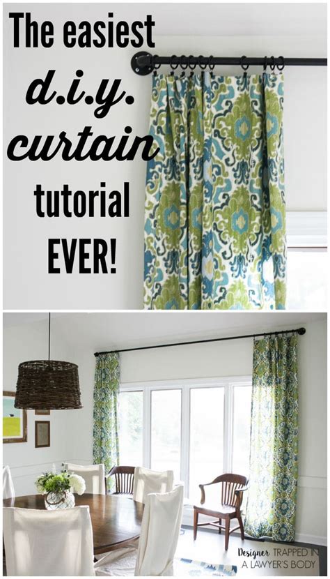 Interior designers and diyers alike have thought about how to hang curtains without a rod. How to Make Curtains {the easy way}! | Designer Trapped in ...