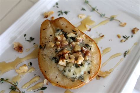 Free For All Friday Baked Pears With Blue Cheese Walnuts And Honey