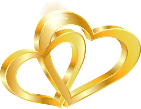Golden Heart Png Transparent Images