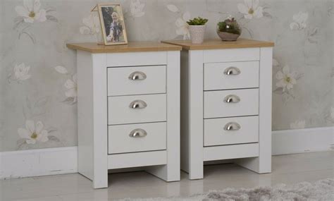 Three Drawers Bedside Cabinets Groupon
