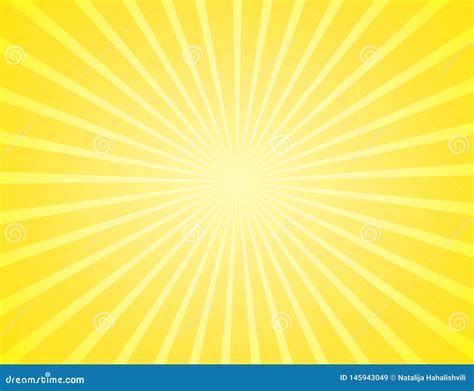 Sun With Rays Background Cartoon Vector 32218437
