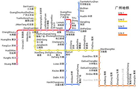 Mapa Metro Guangzhou