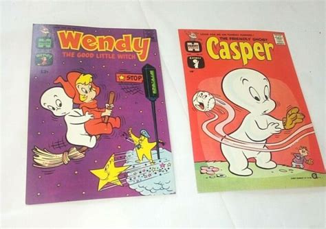 1999 Harvey Comics Postcards Wendy Good Little Witchcasper The
