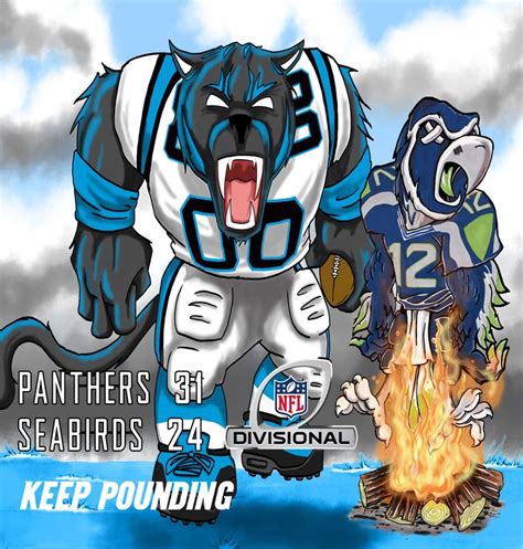Carolina Panthers Vs Seattle Sea Hawks In The Divisional Round Of The