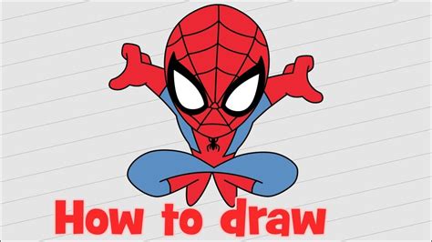 How To Draw Spiderman Homecoming For Beginners Youtube