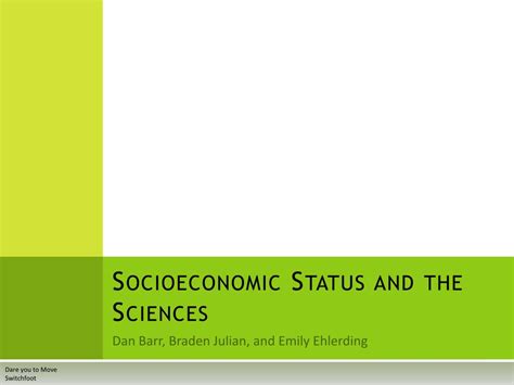 Ppt Socioeconomic Status And The Sciences Powerpoint Presentation