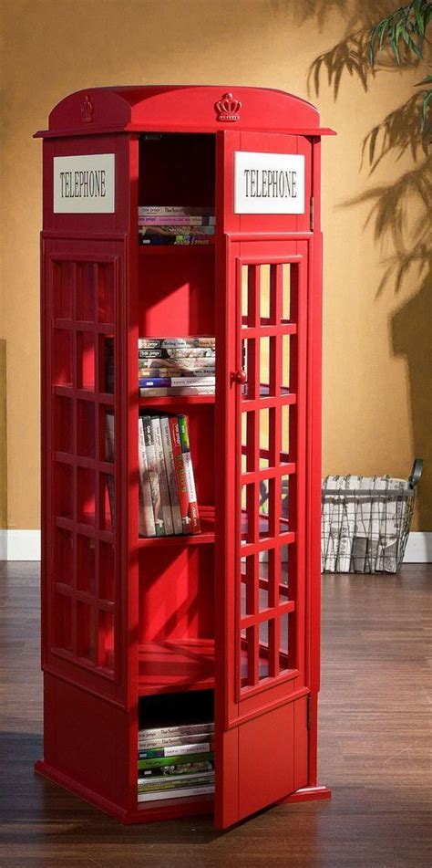 Phone Booth Cabinet Book Shelf London Phone Booth Red Phone