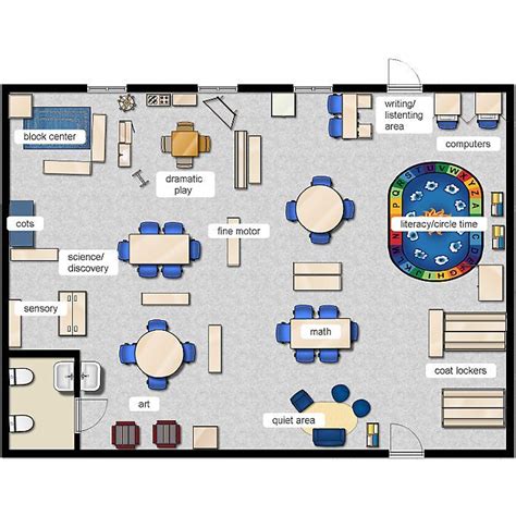 Classroom Floorplanner Kindergarten Classroom Layout