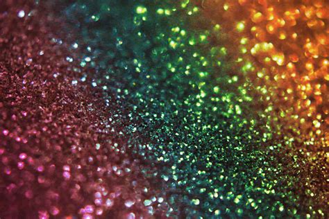 Aesthetic Rainbow Glitter Wallpapers Wallpaper Cave