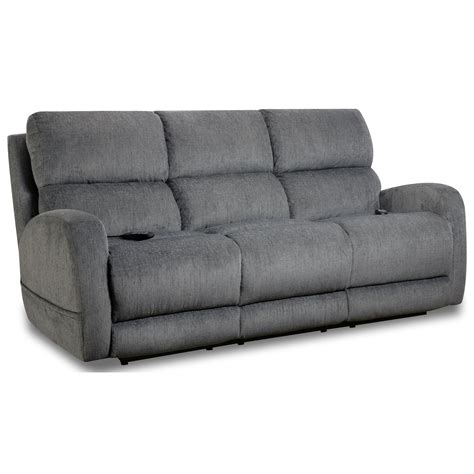 Homestretch Sterling Casual Double Reclining Power Sofa Johnny
