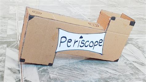 How To Make Periscope With Cardboard And Mirrorscience Project Youtube