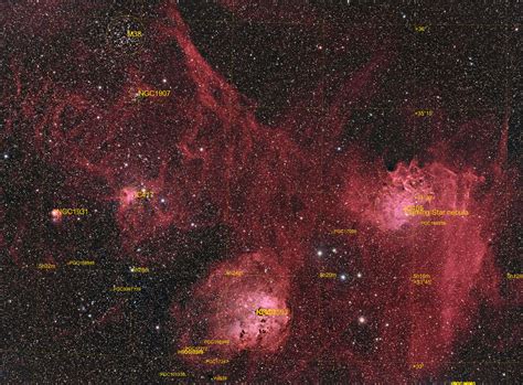 Auriga Wide Field Astrodoc Astrophotography By Ron Brecher